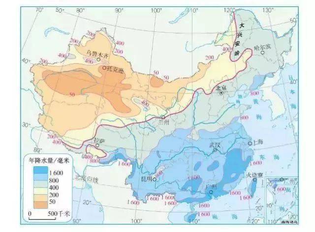 
重要考点：中考地理重要分界线汇总 看着一篇就够了_3377官网(图8)